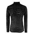 thumbnail image 4 of CONZONE Women's Velvet T-Shirts Long Sleeve T-Shirts for Women Trendy Floral Embroidery Soft Loose Fit 2026 Fashion Tops for Lady, 4 of 5