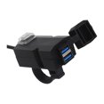 thumbnail image 2 of Cargador USB doble para motocicleta Hugo carga rápida doble puerto adaptador USB multiuso 12V 24V, 2 of 10