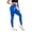 Blue, variant on DXOUPM Workout Leggings for Women Soft Running Yoga Pants Non See Through Full Length Tights