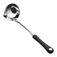 thumbnail image 2 of de cocina de acero inoxidable con mango Utensilio de cocina Utensilio de cocina Utensilio de cocina Skimmer Colador Colador Espesar 33x10cm Macarena Cucharón de sopa de cocina, 2 of 7