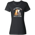 thumbnail image 3 of Inktastic 25th Anniversary Gift Cat Couples Women's T-Shirt, 3 of 5