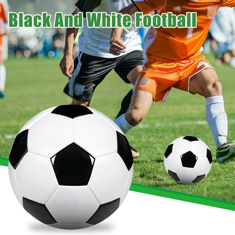 Classic Black and White Soccer Ball Size 5 with Pump, Official