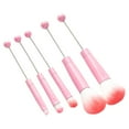 thumbnail image 4 of Juego de brochas de maquillaje con cuentas para sombra de ojos, 5 uds., brocha para colorete, mezcla y labios, brochas cosméticas DIY Premium para muj rosa, 4 of 8