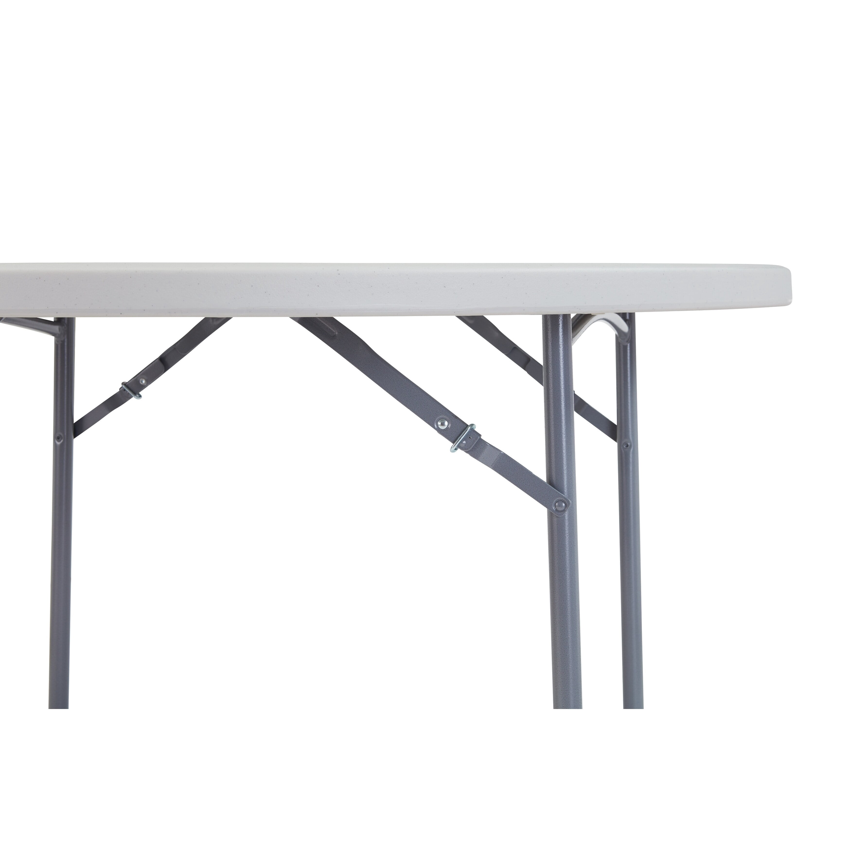 (4 Pack) NPS® 48" Round Folding Table, Speckled Grey