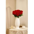 thumbnail image 6 of 10 Pack Roses Artificial Flowers Silk Fake Rose Flowers with Stem for Floral Arrangement Party Valentine's Day Home Decor-Red, 6 of 6