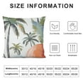 thumbnail image 6 of Nawypu  Orange Sunset Print Throw 2pcs Pillow Cover,Watercolor Tropical Plant Double Sides Print Cushion Cover for Bed Sofa,Coconut Tree Palm Leaves Square Couch Pillow Cover,Single, 6 of 6