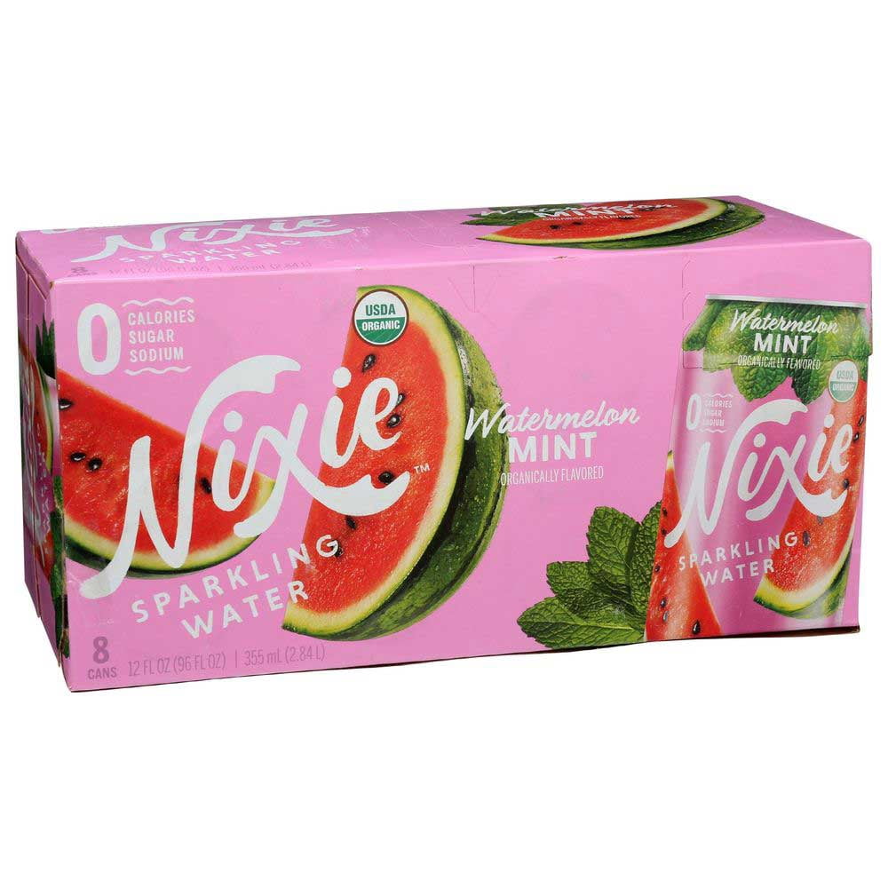 Nixie Sparkling Water - Sparkling Water Watermelon Mt - Case Of 3 - 8/12 Fz