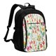 thumbnail image 1 of Easygdp Spring floral Mochila para Laptop de Viaje con Puerto USB, Mochila para Laptop con Puerto de Carga USB para Mujeres y Hombres, 1 of 7