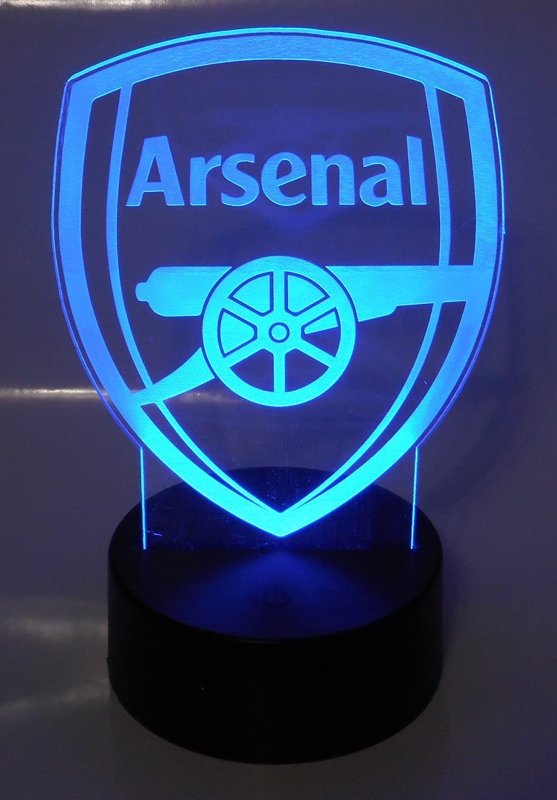 Arsenal Soccer Laser Engraved 3D Effect Acrylic LED Light Desk Top Night Lamp - image 4 of 4
