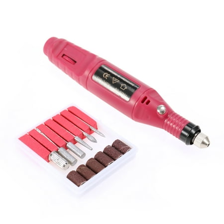 Mini Electric Grinder Drill Tool Nail Gel Polish Removing Drill Manicure Machine Grinding Rotary Tool Kit for Milling Trimming Polishing (Best At Home Gel Manicure)