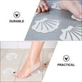 thumbnail image 2 of Bathtub Anti-Slip Stickers 1 Set Shell Shape Rubber Transparent 9X7X0.1In for Safety, 2 of 9