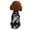 Dark Blue, variant on Wuffmeow Pet spring and summer printed shirt, thin short-sleeved clothing for dogs, pineapple pattern, soft and breathable chiffon, comfortable and cool, durable, washable, XS--XXL