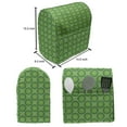 thumbnail image 5 of Geometric Lounger Chair Bag, Retro Inspired Pattern with Nested Rounds in Fresh Nature Tones Primt, High Capacity Storage with Handle Container, Lounger Size, Green and Apple Green, by Ambesonne, 5 of 5