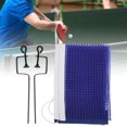 thumbnail image 4 of Juego de red de ping pong, red de ping pong de poliéster simple portátil Reemplazo de red de práctica de ping pong portátil Red de tenis de mesa con soporte de metal Accesorios deportivos de repu, 4 of 5