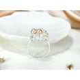 thumbnail image 3 of Cluster White-Pink Pearl Grape Cubic Zirconia .925 Silver Ring-9, 3 of 6