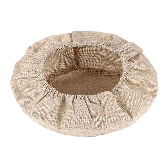 Bewildely 6 uds. Cesta de fermentación de pan, cubierta de para panadería casera, cesta trenzada clasificada, tela de lino y algodón de Herramientas y accesorios para hornear 9 pulgadas