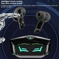 thumbnail image 6 of Earbuds Wireless, Hwkond Wireless Bluetooth Earphones, Gaming Esports, Noise Reduction, High Sound Quality, Cool Breathing Lights, Transparent Compartment Earphones, Black, Up to 60% Off, 6 of 7