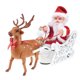 thumbnail image 1 of GOOHOCHY 1pc navideño de juguete eléctrico de navidad Santa y alk adorno de escritorio musical de juguete para la tienda de fiestas sin batería, 1 of 7