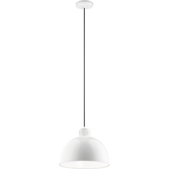 52153WH-Kichler Lighting-Zailey - 1 light Pendant - 12.5 inches tall by 15.75 inches wide-White Finish -Traditional Installation