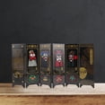 thumbnail image 4 of Oraceous Chinese Style Folding Screen Wooden Panel Screen Mini Room Divider for Desktop, 4 of 10