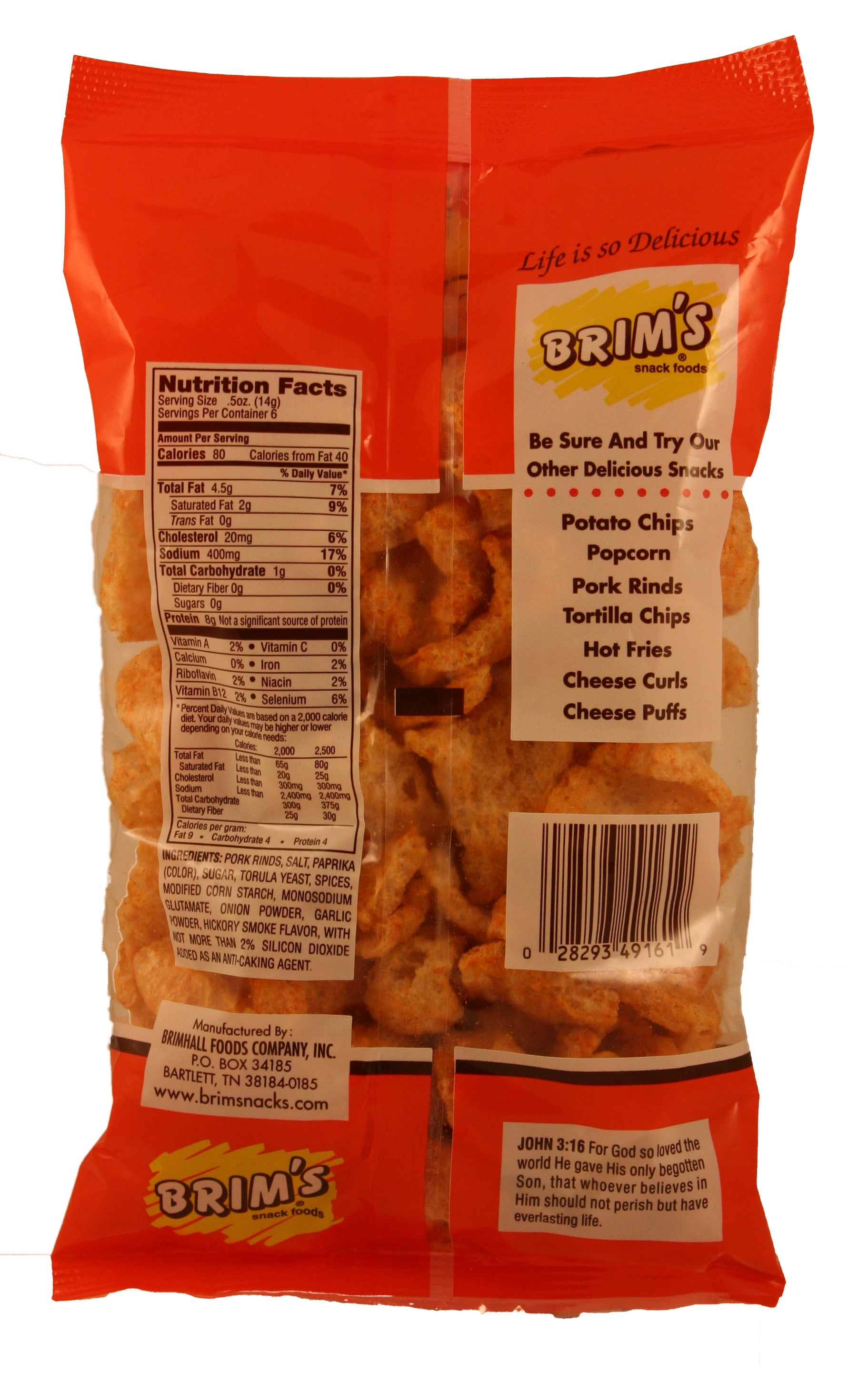 Barbecue Pork Rinds Nutrition Facts | Besto Blog