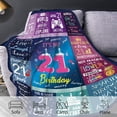 thumbnail image 3 of LHSHID 20th Birthday Gifts for Girls 20 Year Old Girl Birthday Gift Soft Blanket for Couch Bed 20th Birthday Decorations for Girls Best Teenage Girl Gifts for 20 Year Old Girls 50x60in, 3 of 6