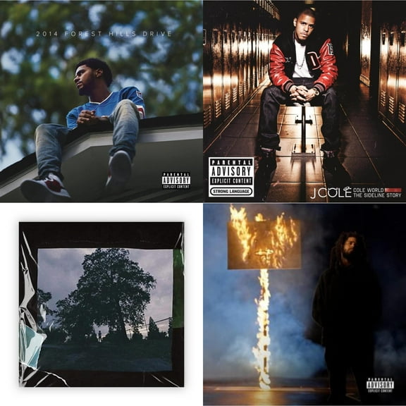 2014 Forest Hills Drive (2LP) (X) & Cole World: The Sideline Story (X) (2LP) & 4 Your Eyez Only & Off-Season