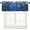 Style-7, variant on Christmas Valance Winter Snowflakes Snow Pine Needles Xmas Balls Blue White Aesthetic Art Printed Rod Pocket Curtain Valance for Kitchen Bedroom Living Room Decor 1 Panel W54xL18 Inch