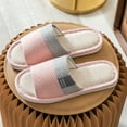 thumbnail image 2 of Mepaouo Womens Mens Unisex Home Slippers Linen Cotton Open Toe Soft Non Slip Summer Beach Slides, 2 of 5