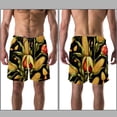 thumbnail image 3 of luoweisi Men's Beach Shorts Quick Dry Swim Trunks with Mesh Lining Thanksgiving Corn L, 3 of 5