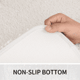 thumbnail image 5 of Wozola Off-White Bathroom Rugs Mat, Soft Absorbent Microfiber Bath Rugs, Non Slip, Machine Washable Bath Mats for Bathroom Floor, Tub and Shower, Home Decor Accessories, 16" × 24", 5 of 7