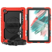 Allytech Shockproof Case for Samsung Galaxy Tab A8 10.5" SM-X200 X205 X207 With Screen Protector - Military Grade Protection Shockproof Detachable Hand Shoulder Stand Swivel Stand Kids Friendly