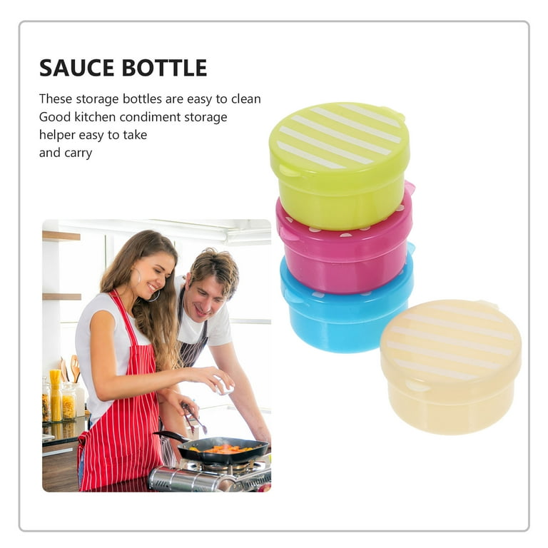 knee length dresses for ladies Set of 3 Colorful Mini Dressing Bottles with funnel (chick, pig, frog) –  Bento&co PRO main image 1