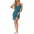 thumbnail image 2 of NOMADIC NOOK Women's Mother's Day 2 Pack Sleeveless Sleepwear Ribbed Knit Sleep Dress Chemise Nightgowns X-Small Peacock Blue/Purple, 2 of 6