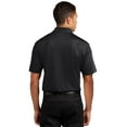 thumbnail image 2 of SPORT-TEK Men's PosiCharge Active Textured Colorblock Polo XL Black/Grey, 2 of 6