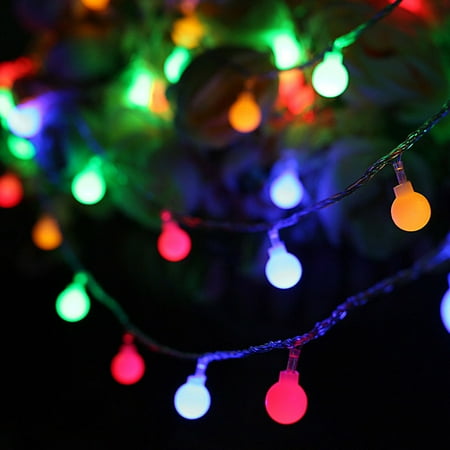 Decorative Indoor Lights NK HOME String Lights 100LEDs 16ft/33ft Patio Lights Waterproof Christmas Decorative Starry Fairy Lights, for Indoor Outdoor Patio Wedding Party Home Garden Bedroom, Multi Color ()