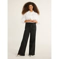 thumbnail image 4 of Free Assembly's Women's and Women's Plus Wide Leg Jeans with Patch Pockets, 30", 32", and 34" Inseams, Sizes 0-28, 4 of 9