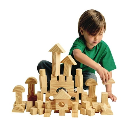 UPC: 0191487026949 | Excellerations Foam Wooden Blocks – Set of 80 (Item # WDFMBLK)