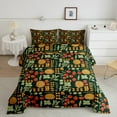 thumbnail image 2 of Erosebridal Plant Leaf Bedding Sets Full with Comforter, Rustic Botanical Duvet Insert, Green Reversible Bedding Full Comforter Set, Microfiber Room Decor, 3 Pieces, 2 of 8