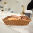 thumbnail image 4 of 1pc Imitation Rattan Woven Basket Bread Basket Food Storage Basket for Bakery, 4 of 4