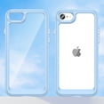 thumbnail image 6 of Feishell Clear Case for iPhone 7/8/SE 2020/SE 2022 4.7 inch,Shockproof Hybrid Soft TPU Bumper Anti-Scratch Hard Acrylic Back Transparent Slim Phone Case Cover for iPhone 7/8/SE 2020/SE 2022,Blue, 6 of 7