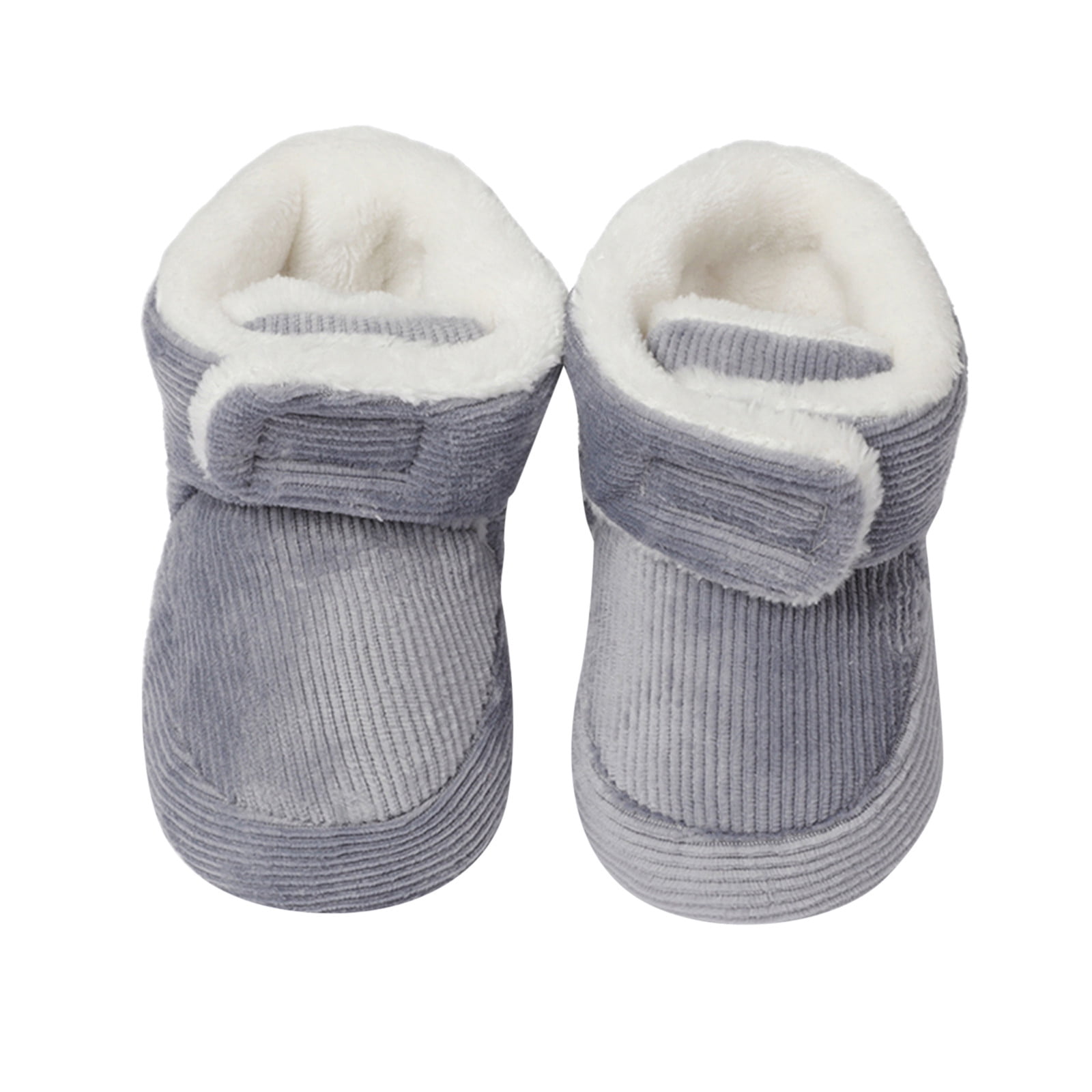 Misverstand Bepalen Zonder Gubotare Winter Booties For Baby Girl Baby Fleece Booties Newborn Warm  Slippers Cozy Winter Boots Sock Shoes Infant Crib Bootie,Gray 6 Months -  Walmart.com