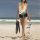 thumbnail image 5 of Traje de baño de una pieza de estilo chino antiguo para mujer, traje de baño ajustado de una pieza para playa de aguas termales con falda cruzada, 5 of 5