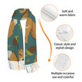 thumbnail image 3 of Shawl Wraps for Women - Knitted Woodland Squirrel Oversized Fall Winter Fashion Blanket Scarf for Women, 3 of 6