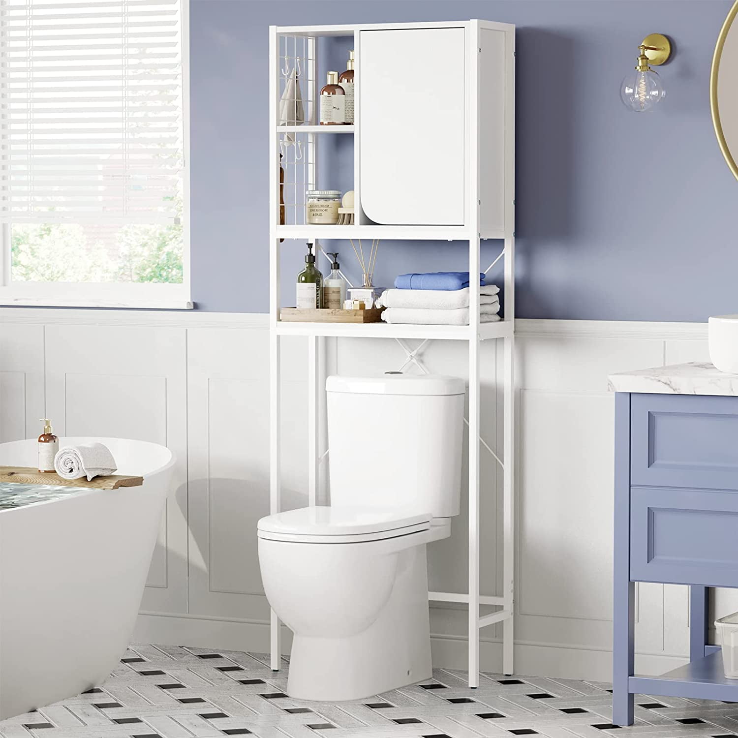 Buy YITAHOME Over The Toilet Storage 4Tier Space Saving