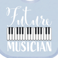 thumbnail image 4 of Inktastic Future Musician Piano Music Boys or Girls Baby Bib, 4 of 4