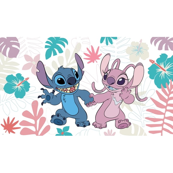 Disney Stitch and Angel Peel and Stick Mural