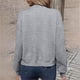 thumbnail image 4 of Sudadera informal de manga larga con capucha y chaquetas para mujer Sudadera holgada de manga larga con cremallera Chaqueta informal de béisbol de punto grueso Chaqueta de poliéster para mujer, 4 of 7
