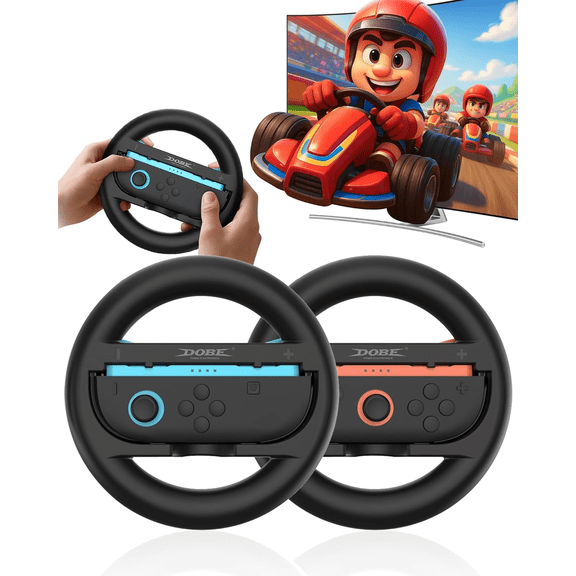 Switch2 controller racing steering wheel switch2 left and right small handles circular steering wheel bracket 2 pieces