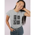 thumbnail image 2 of Modern Trendy Techno Prints T-Shirt Women -Image by Shutterstock, Female Large, 2 of 4